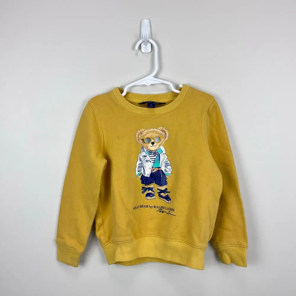 Ralph Lauren Polo Bear Sweatshirt Golden Yellow 6